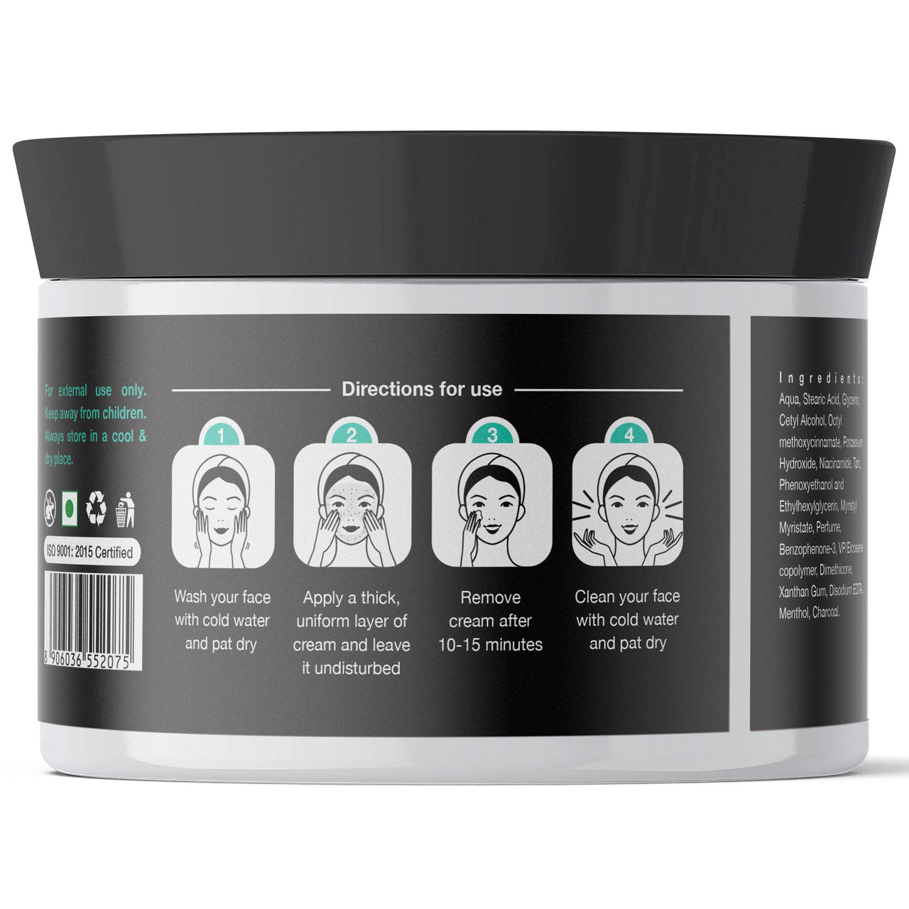 Olivia De-Tan Cream with Activated Carbon | Heavy Tan Removal & Brightening Cream for Face | Tan Removal for Women & Men | Removes Blackheads, Dark Spots & Prevents Acne | 500g - For All Skin Types