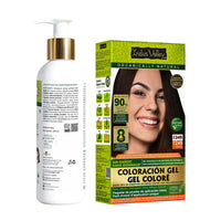 INDUS VALLEY Hair Color Trial Pack | Dark Brown With Colour Protection Shampoo (200 ml)