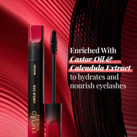 LoveChild Masaba Amplif-EYE Mascara, Black, Volumizing & Nourishing Eye Makeup with Castor Oil & Calendula, Matte Finish, Water-Resistant & Long-Lasting, Black Mascara for Bold Lashes, 4.5g