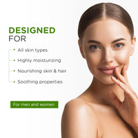 Oshea Herbals Aloe Vera Face Gel for Men & Women 300ml | Reduce Age Spots, Nourishes & Hydrates Skin | Enriched with Aloevera & Green Tea Extract | Ideal for All Skin & Hair Types