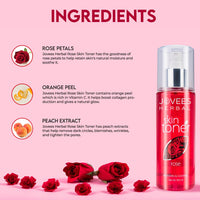 Jovees Herbal Rose Skin Toner For Refreshing Youthful Skin, Tightens Pores, Healthy Glow | Face Mist & Toner For Normal to Dry Skin | Paraben, Alcohol And Chemical Free 200ml