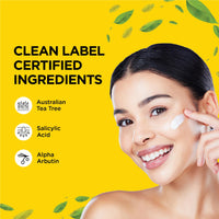ZM Zayn & Myza Tea Tree Night Cream With Salicylic Acid | Reduces Acne & Pimples | Moisturizing cream For Oil Control | Unclogs Pores & Reduces Dark Spots | Cream For Oily & Acne Prone Skin - 50 g