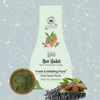 Nat Habit Face Scrub, Urad Jojoba Exfoliating Mura For Fine Facial Hair Reduction And Deep Cleansing, Provide Clean, Clear & Soft Skin (Pack of 2 x 25 gm)