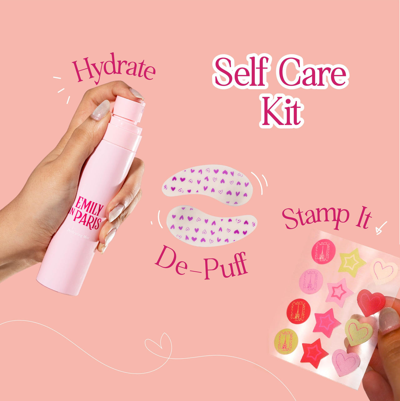 Tint Cosmetics Set of 2 The Relax Set, Hydrating Mist, Hydrate & Soothes Skin, Reduce Puffiness & Relieves Itching & Reusable Under-Eye Patches, Hydrate & Plumps Under Eye Area, Maximise Absorption of Creams & Serums, Suitable For All Skin Types