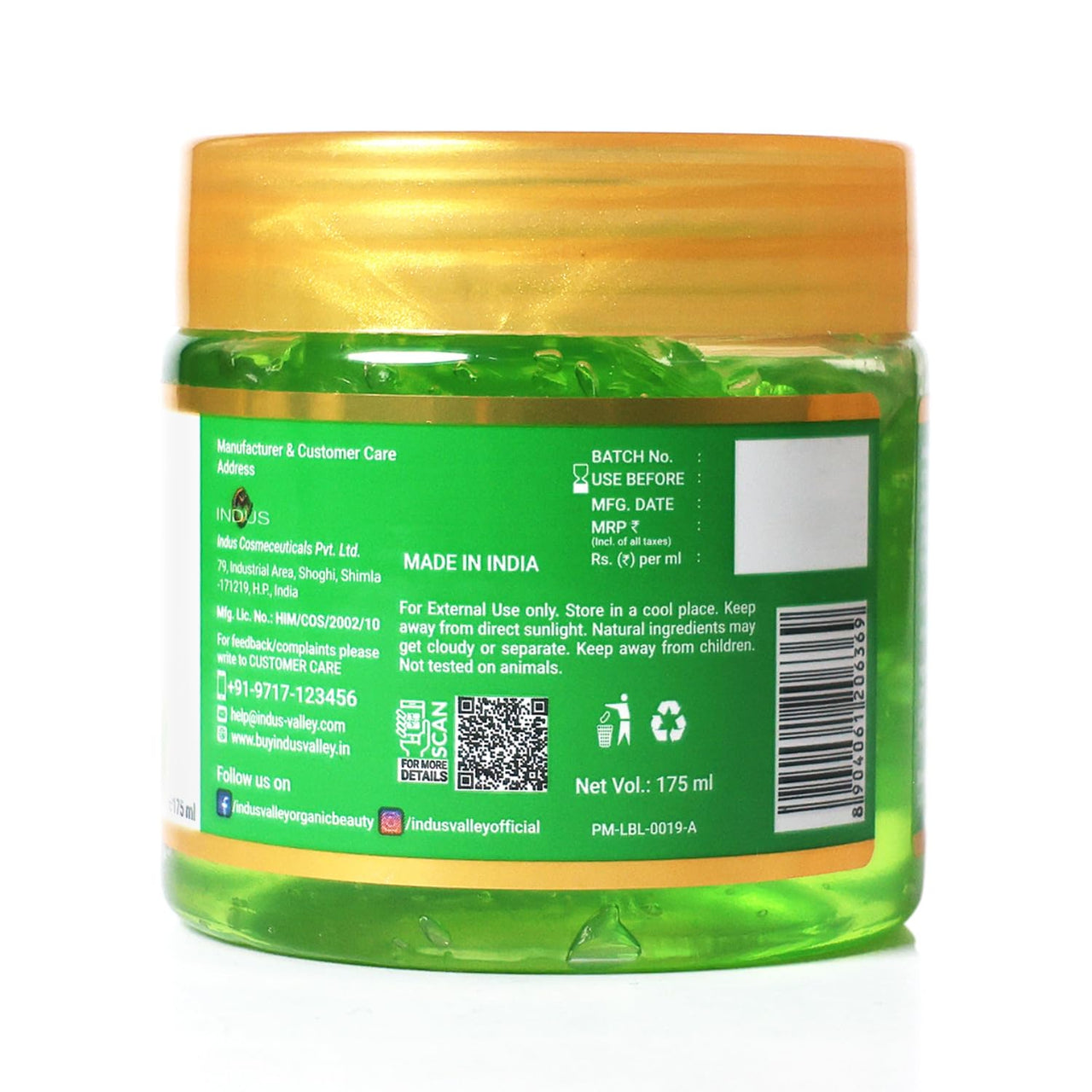 Indus valley Face care combo of Aloe vera gel, Depigmentation Gel and Skin Lightening Brightening Face mask (175ml+50ml+50ml=275ml)