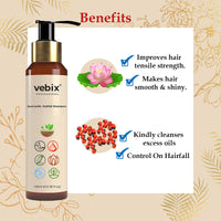 Vebix Professional Customized Ayurvedic Anti-Hairfall Shampoo For All Hair (200ml)