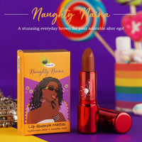 Clumsy Cat Moisturizing Naughty Naina Lipstick - Ash Brown | Enriched with Hyaluronic & Ascorbic Acid | Keep Lips Moisturised | Long-Lasting, Non-Sticky & Hydrating | Perfect for Daily Use & Dusky Skin