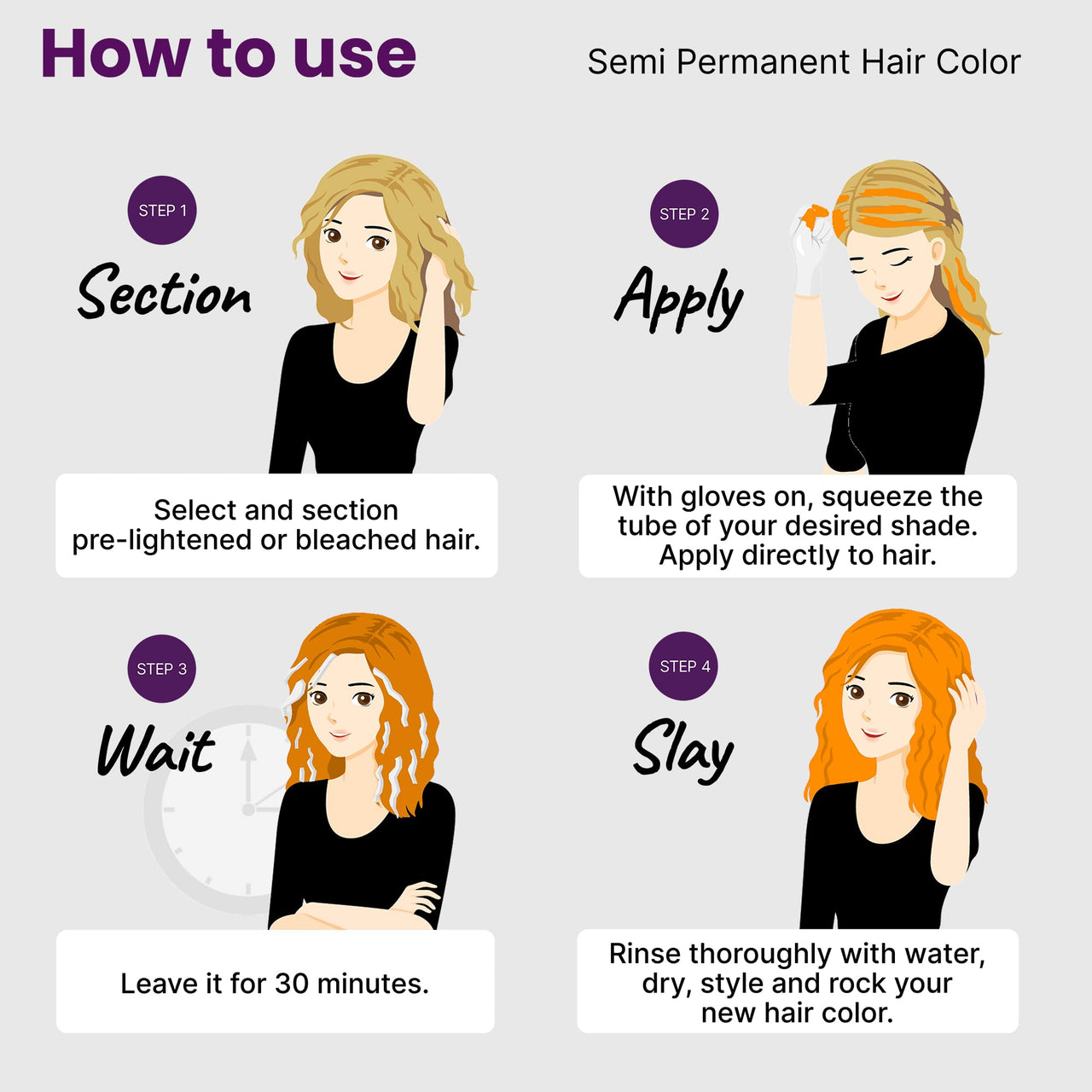 2.Oh! Italian- Orange Hair Color For Women & Men | Ammonia-Free DIY Semi Permanent Hair Color | Enriched with Argan Oil | Lasts upto 12-15 Washes (Pack of 2)