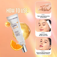 Hilary Rhoda Prepping UP PRIMER with Vitamin C | Pore Minimizer & Blur Primer | Oil Control & Suitable for All Skin Types | Infused with Vitamin C | 30 ml