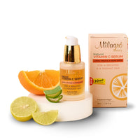 Milagro Beauty 30 ML (Pack of 1) Vitamin C Serum for Face Brightening, Hyper-pigmentation & Wrinkles Skin Clearing Serum with Natural Fruity Goodness of Lemon, Orange, Grape Seeds