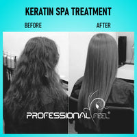 PROFESSIONAL FEEL Keratin Hair Spa Treatment, Real Deep Conditioning Repair Treatment For Frizz Free Hair Care With Smooth -180 G, 1 Count