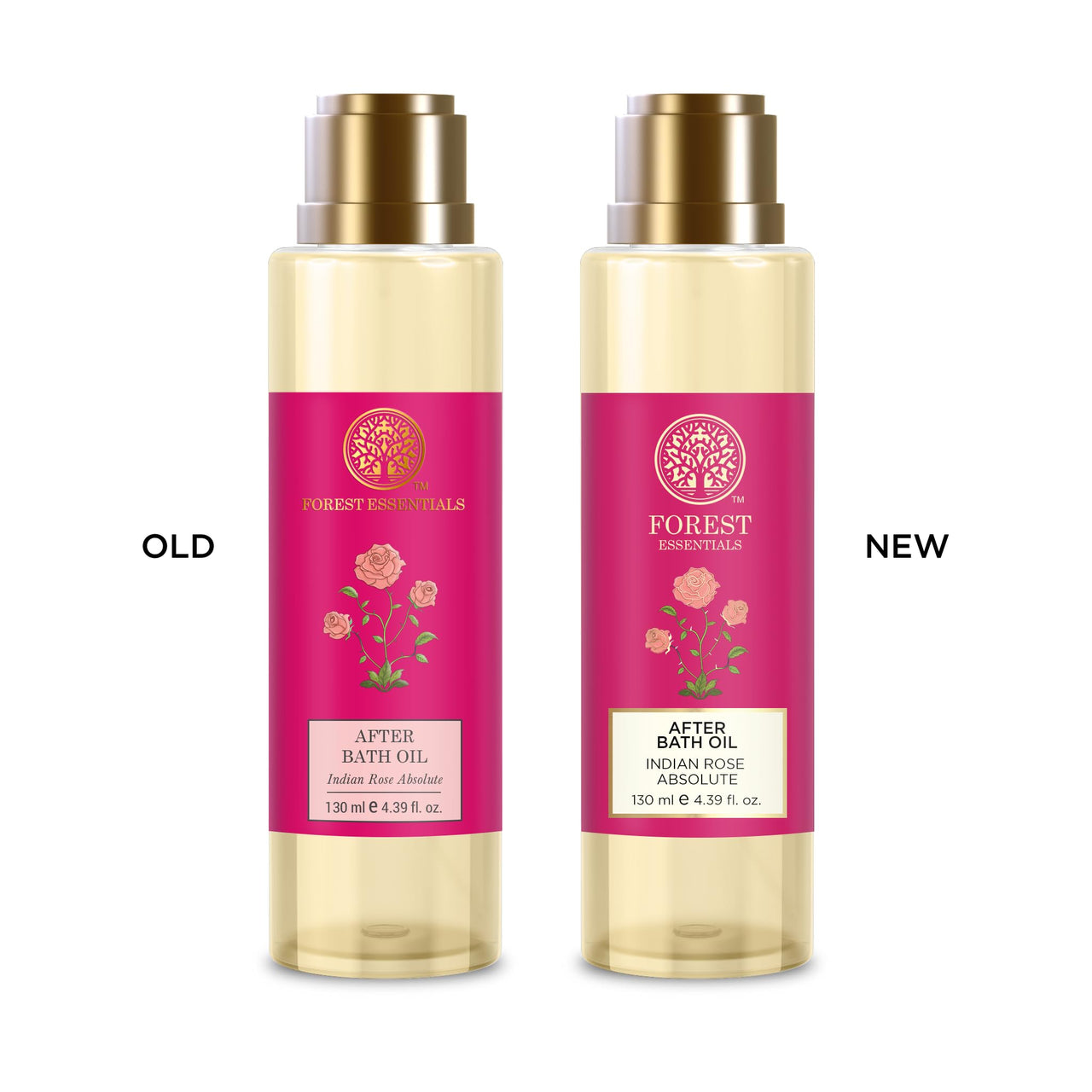 Forest Essentials After Bath Oil Indian Rose Absolute | Ayurvedic Moisturizing & Nourishing Shower Oil For Body | Purifying, Scented Bath Oil For Women & Men | 130 ml