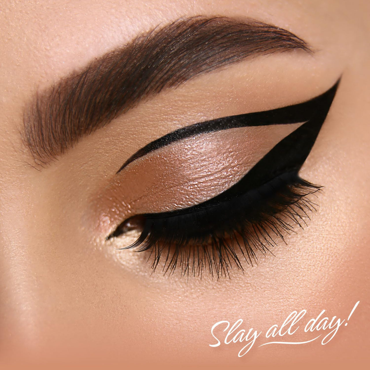 BELLAVITA Intense Drama Waterproof Smudge Proof Eyeliner 3.5ml, Black, Matte Finish, Fast-Drying, Felt Tip Applicator, Enriched with Biotin