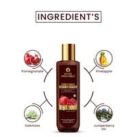 KHADI ORGANIQUE Pomegranate Hair Cleanser Natural UVA & UVB Rays Blocker (SLS & PARABEEN FREE) 200ML