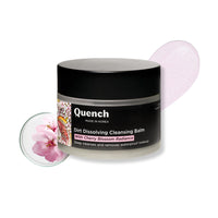 Quench Dirt Dissolving Cleansing Balm with Salicylic acid & Cherry Blossom, Gentle Makeup Remover Balm-Oil-Milk Texture, Removes Long-Wear Makeup & Sunscreen, Made in Korea 50ml
