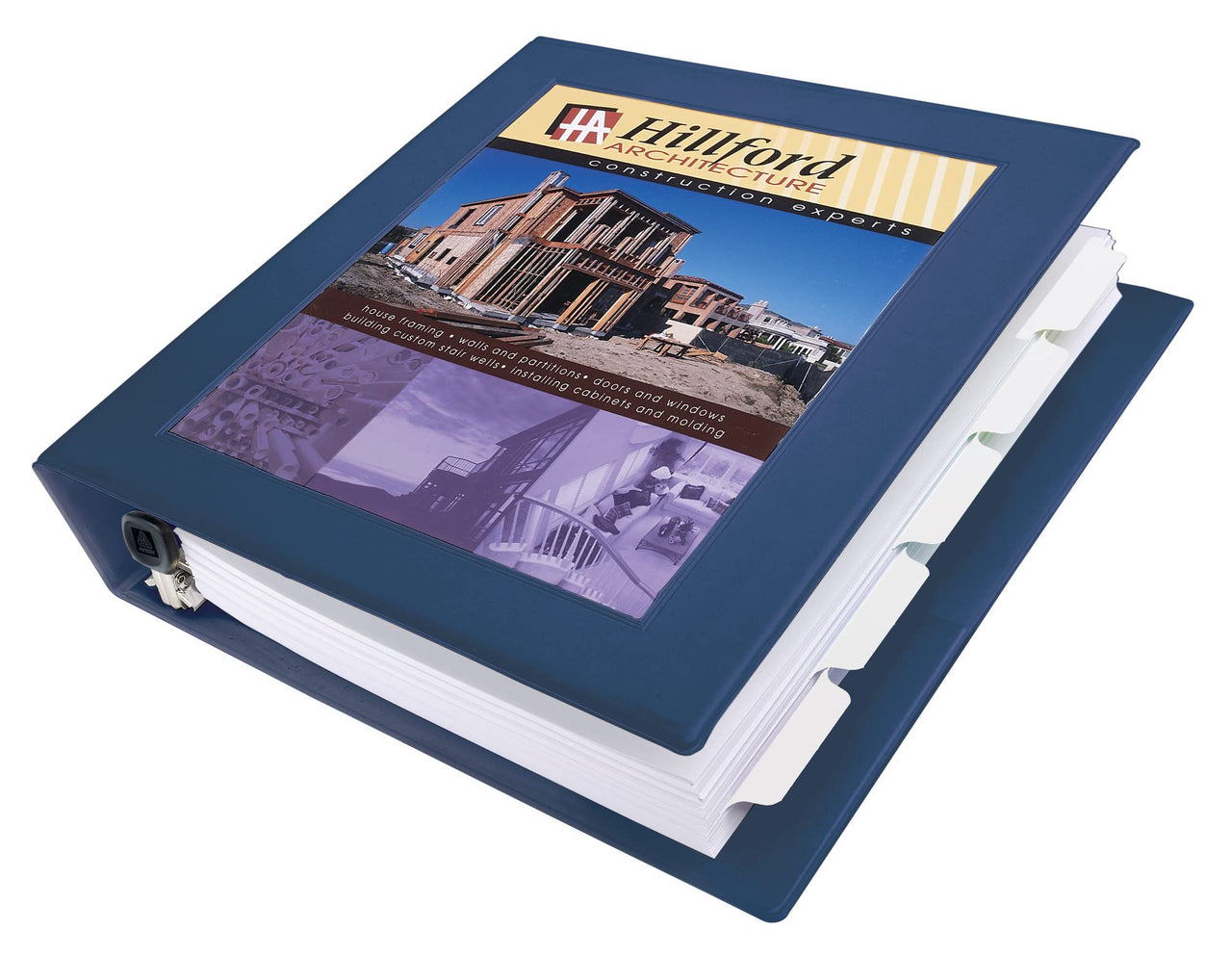 Avery Heavy-Duty Framed View 3-Ring Binder, 1.5" EZD Rings, 1 Navy Blue Binder (68059) 1.5 inch
