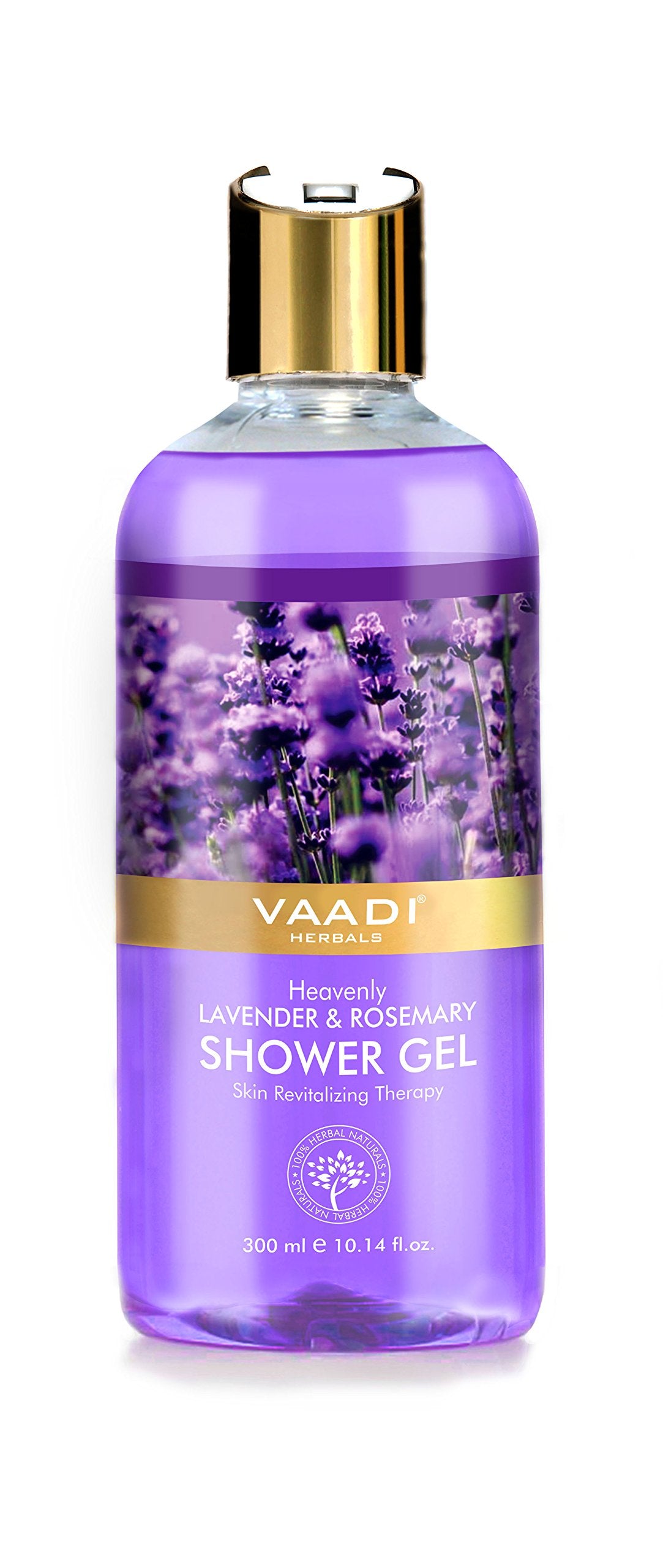 Vaadi Herbals Shower Gel, Heavenly Lavender and Rosemary, 300ml