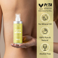 Botanic Hearth Timeless Glow Body Oil 100 ml - Anti-Aging Hydrating Oil with Vegan Collagen, Sprout Stem Cell Extract, Mango Butter, Grapeseed & Lemon Oil for Soft & Youthful Skin for Men & Women - in a Premium Glass Bottle
