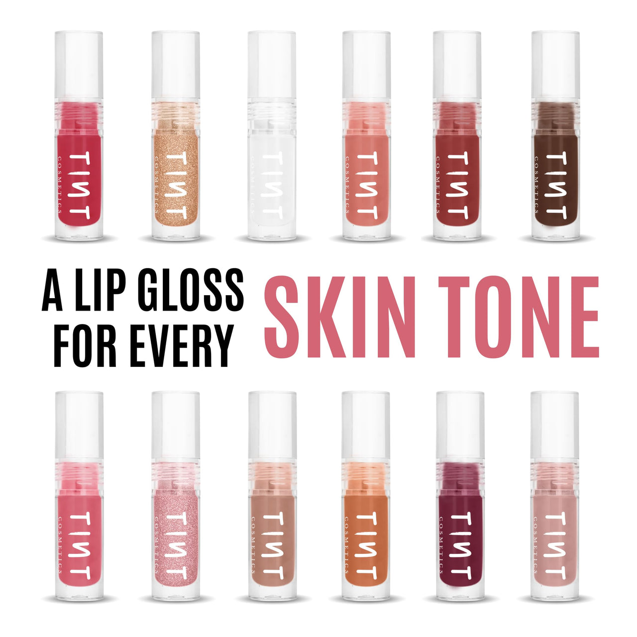 Tint Cosmetics Set of 2 Hydrating Lipgloss For All Skin Types, Light Weight, Long Lasting, Non Sticky, High Shine & Soft Liquid Natural Lip Gloss For Girl & Women (Minx, 5ml & Mocha, 10ml)
