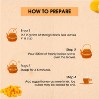 Golden Tips Mango Black Tea- Tin Can, 100 Gram