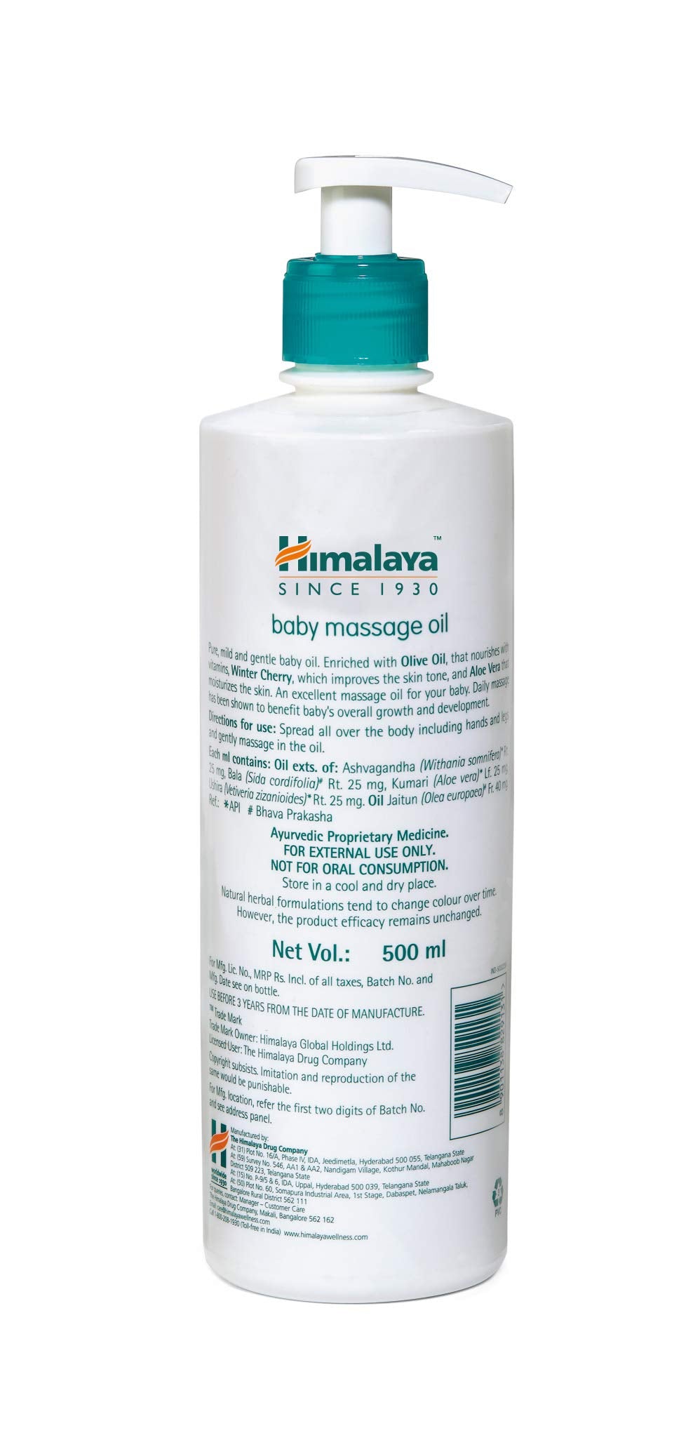 Himalaya Baby Powder, 700g, Gentle Soap Value Pack, 4 * 75gand Massage Oil (500ml) Combo