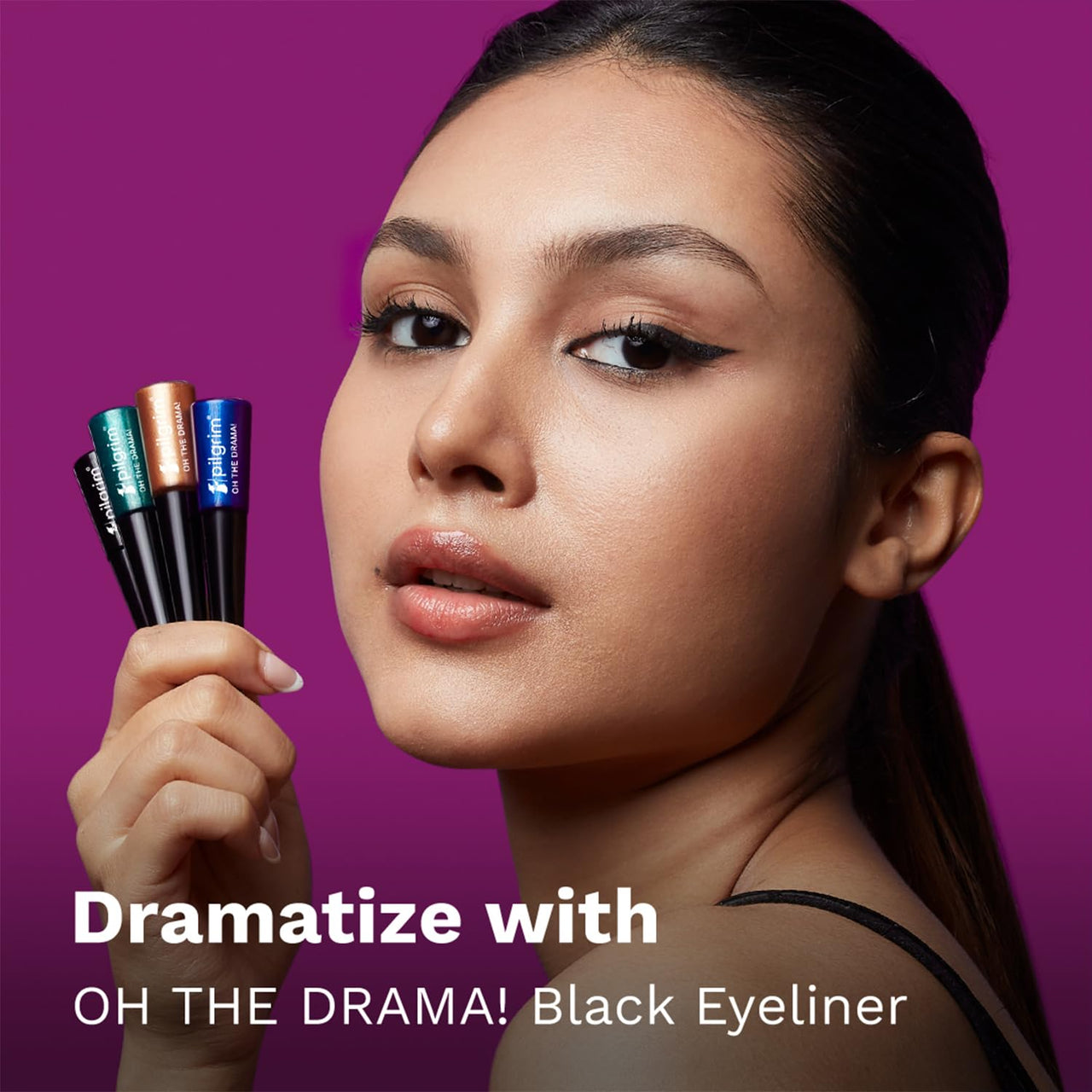 Pilgrim Blue Rebel Metallic Eyeliner Long Lasting & Smudge Proof Enriched With Argan Oil Cream