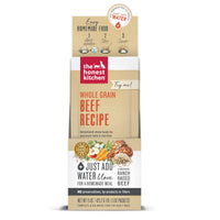 The Honest Kitchen Human Grade Dehydrated Whole Grain Dog Food  Complete Meal or Dog Food Topper  Beef 10-Pack of 1.5 oz Sachets