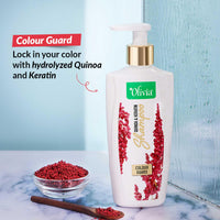 Olivia Color Guard Shampoo with Quinoa & Keratin | For Frizzy and Dry Hair | Paraben Free Shampoo with 100% Natural Ingredients | No Harmful Colors or Chemicals | Gentle Care | 200ml