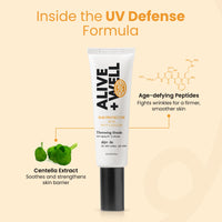 Alive & Well Throwing Shade SPF 50 PA++++ Lightweight Fast Absorbing Sunscreen, Crafted By Dermatologists for UVA/UVB Protection, No White Cast, Non Greasy, All Skin Types - 50ml