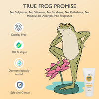 TRue FRoG Shampoo For Curly, Wavy, Dry and Frizzy Hair With Flaxseed and Beetroot Extract For Cleansing, Moisturizes And Adds Shine To Hair For Women & Men, Sulphate and Paraben Free - 150 ml