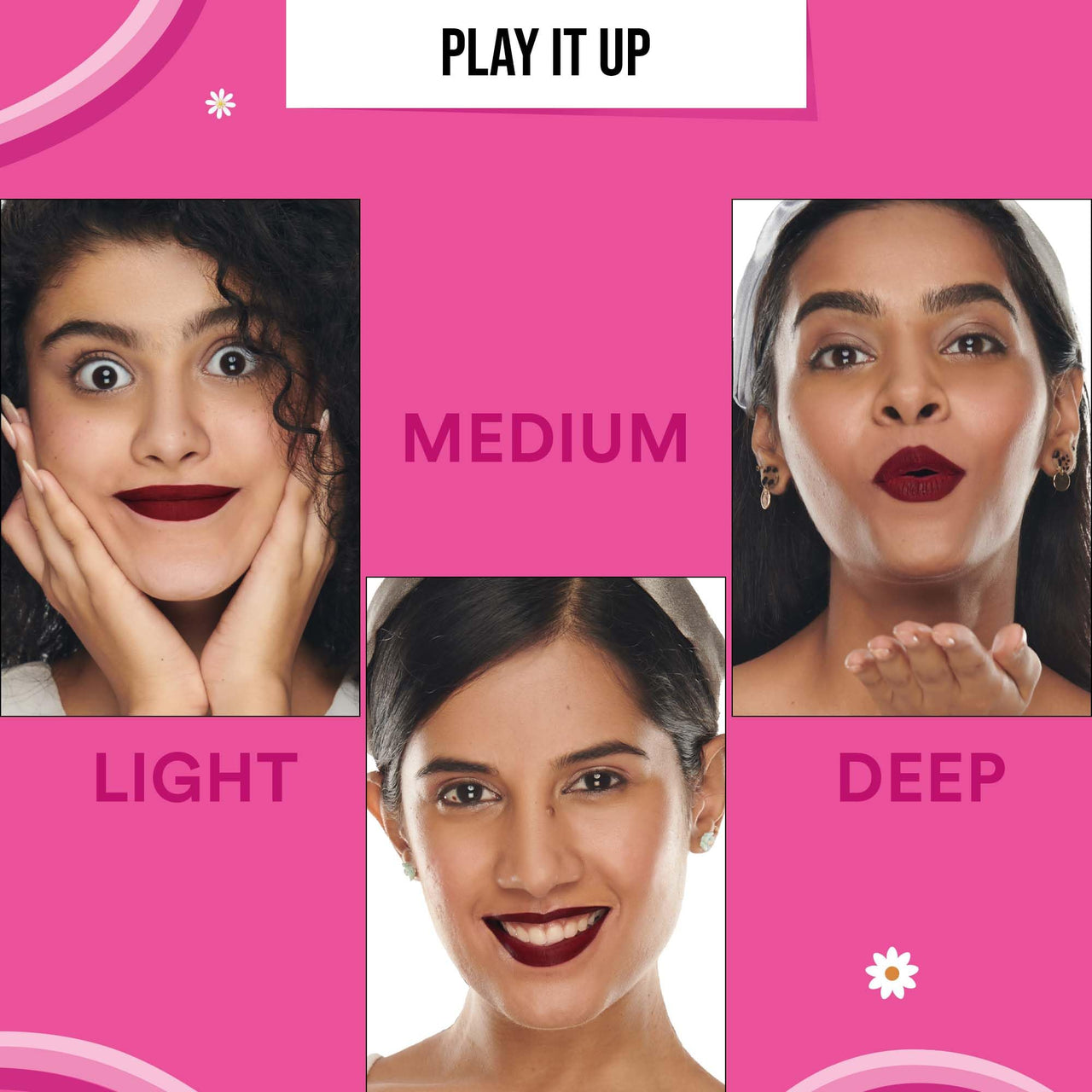 SUGAR POP Matte Lipcolour | Lasts Upto 8 hrs l Pink Lipstick for Women l Vitamin E Infused | Non-Drying, Smudge Proof, Long Lasting | 1.6ml - 19 Cranberry