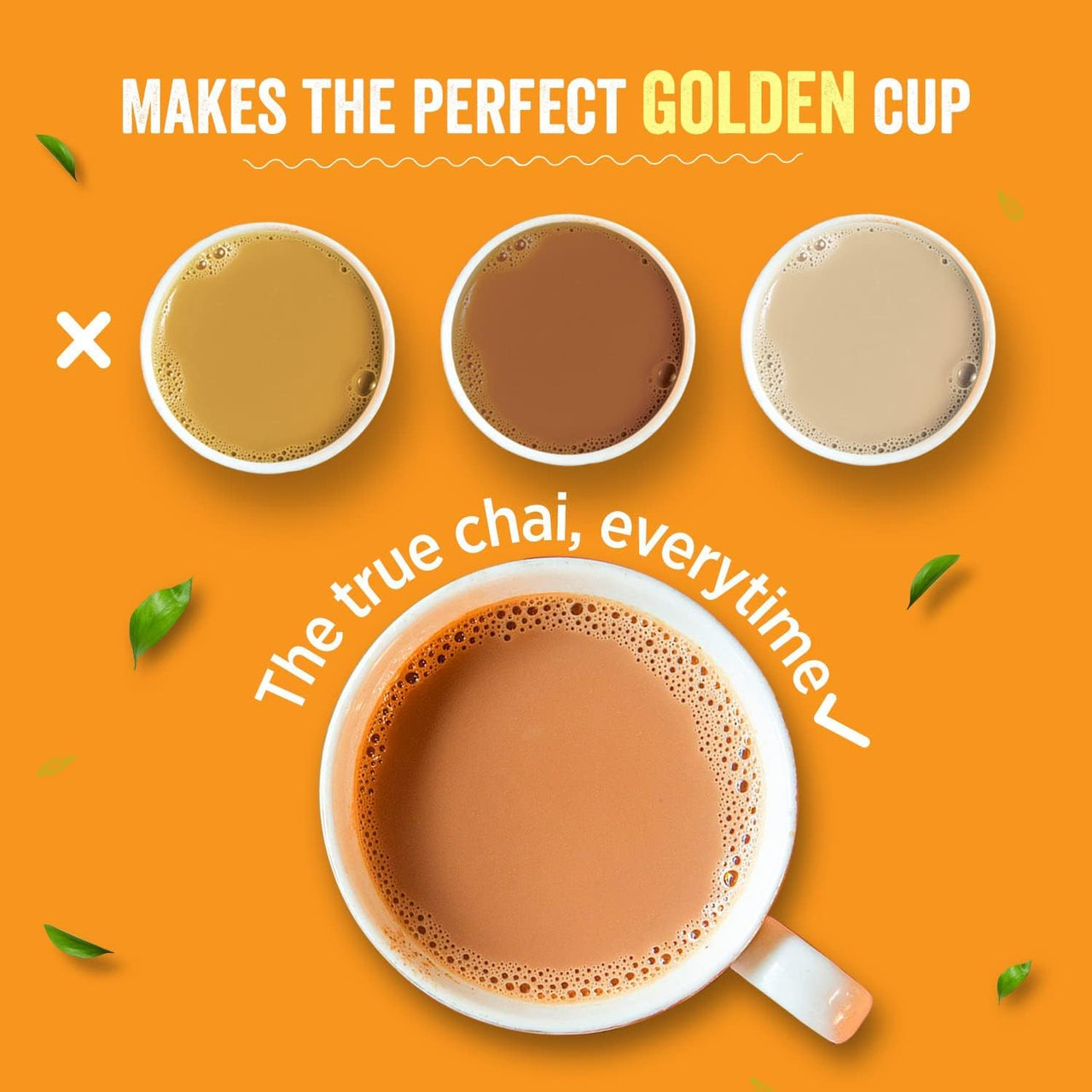 Chaayos Instant Tea Premix - Masala Flavour - Low Sugar (30 Sachets) | Masala Chai | Assam Tea | Flavored Tea Powder - 0.47 Kg