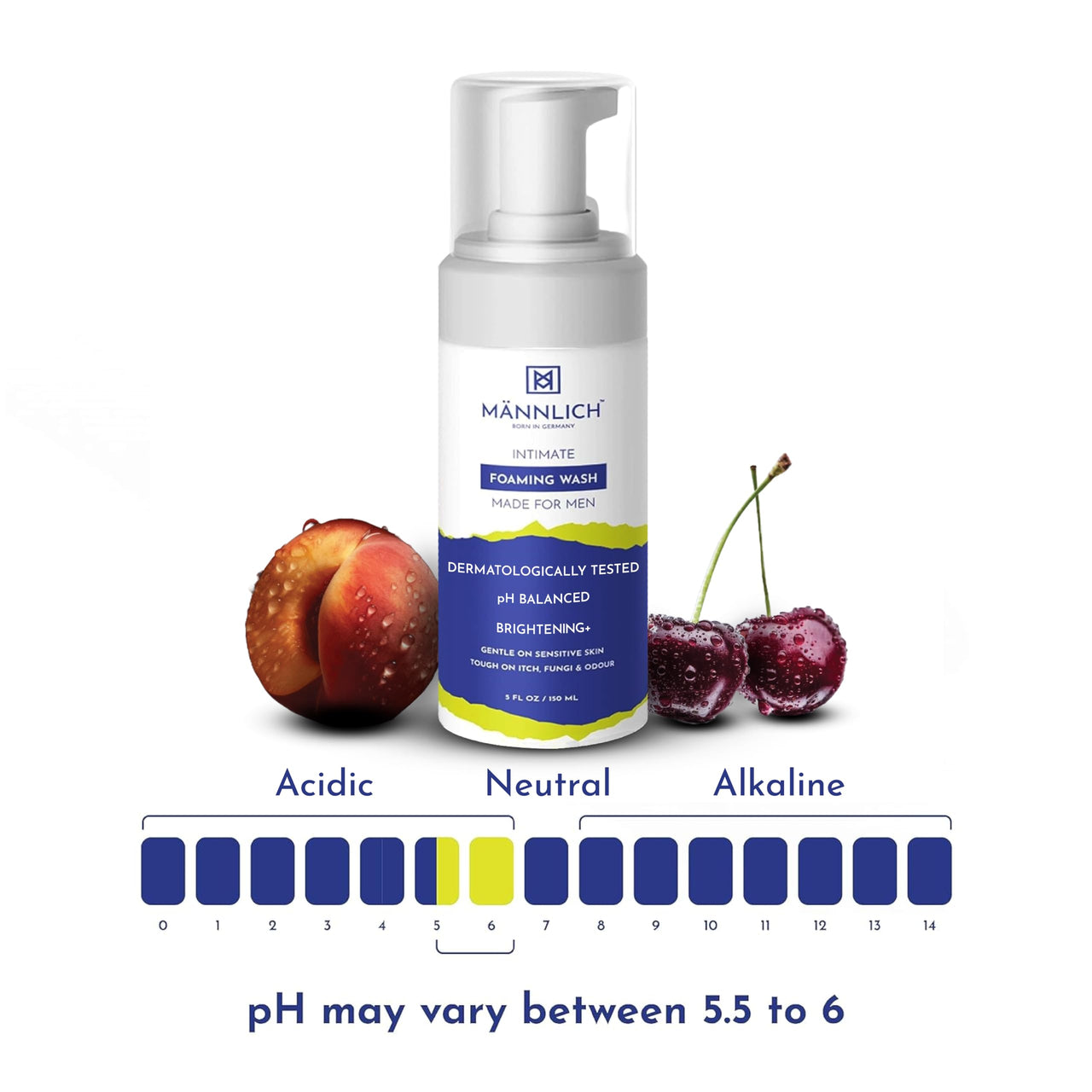Mannlich Intimate/Private Hair Removal Cream for Men (100 ml) & Mannlich Intimate Wash for Men (150 ml) Relieves Itchiness & Odour, Prevents Fungal Growth, Genital Area, pH Balanced With Tea Tree Oil, Neem, Eucalyptus Oil, 1% Salicylic & Lactic Acid