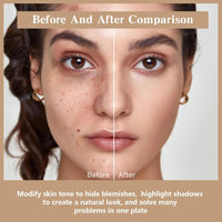 HUDA GIRL 3 In 1 Makeup Palette Brights Concealer For Dark Circles,Blush And Highlighter Palette,Oil Control Pro Concealer For Face Makeup,Conceal Correct & Contour,All Skin Types,Matte,1 Count