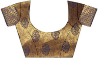 iZibra Women's  Pure Kanjivaram Silk Sraee Kanchipuram Pattu Sarees With Blouse Piece