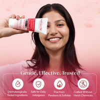 Meglow Skin Brightening & Luminizing Face Wash | Removes Dirt & Impurities for Instant Glow | Enriched with Vitamin C & Aloe Vera to Hydrate, Refresh & Revitalize SkinPack of 3 (100g each)