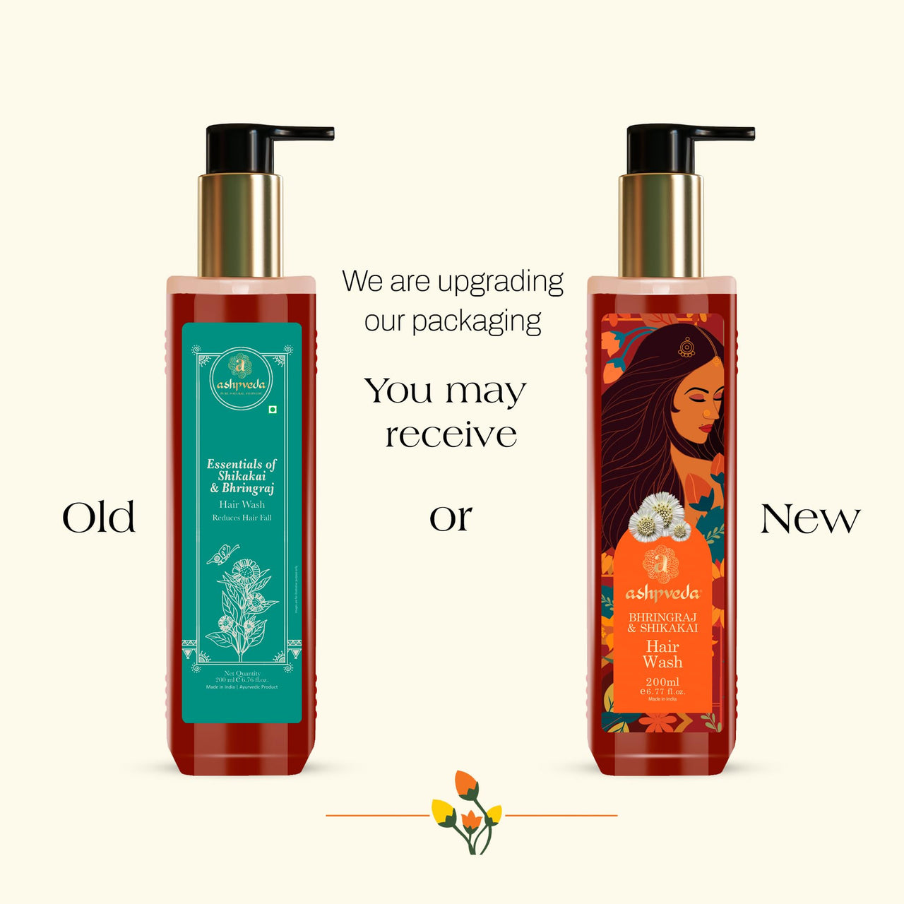 Ashpveda Bhringraj and Shikakai Anti Hair Fall Hair Wash Shampoo - Sulphate and Paraben Free Natural and Ayurvedic Shampoo (200ml)