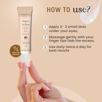 Glamveda Glutathione & Niacinamide Under Eye Cream for Dark Circles | Reduces Pigmentation, Puffiness, Wrinkles & Fine Lines | Winter Eye Care Cream for Hydration | For Women & Men 15gm
