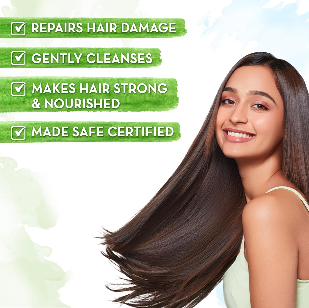 Mamaearth Hibiscus Damage Repair Shampoo With Hibiscus & Curry Leaves for Strong & Nourished Hair - 250ml | For Dry & Frizzy Hair | For Smoother, Shinier Hair | Suitable For All Hair Types
