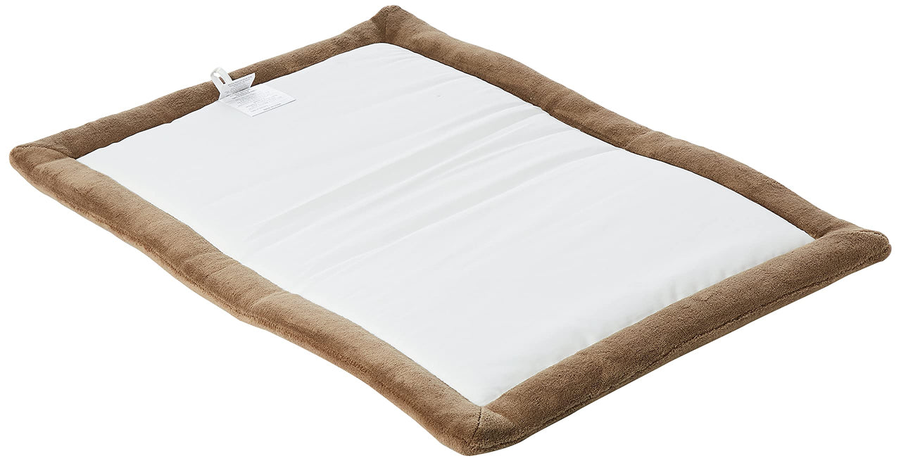 Midwest Homes for Pets Deluxe Micro Terry Pet Bed, Dog Bed & Crate Mat, Taupe, 36-Inch 35.0"L x 23.0"W x 1.2"Th