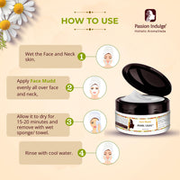 Passion Indulge Pearl Light Natural Face Mudd Pack for Glowing Skin, Spot Reduction, Skin Lightening, Reduce Pigmentation- 250gm