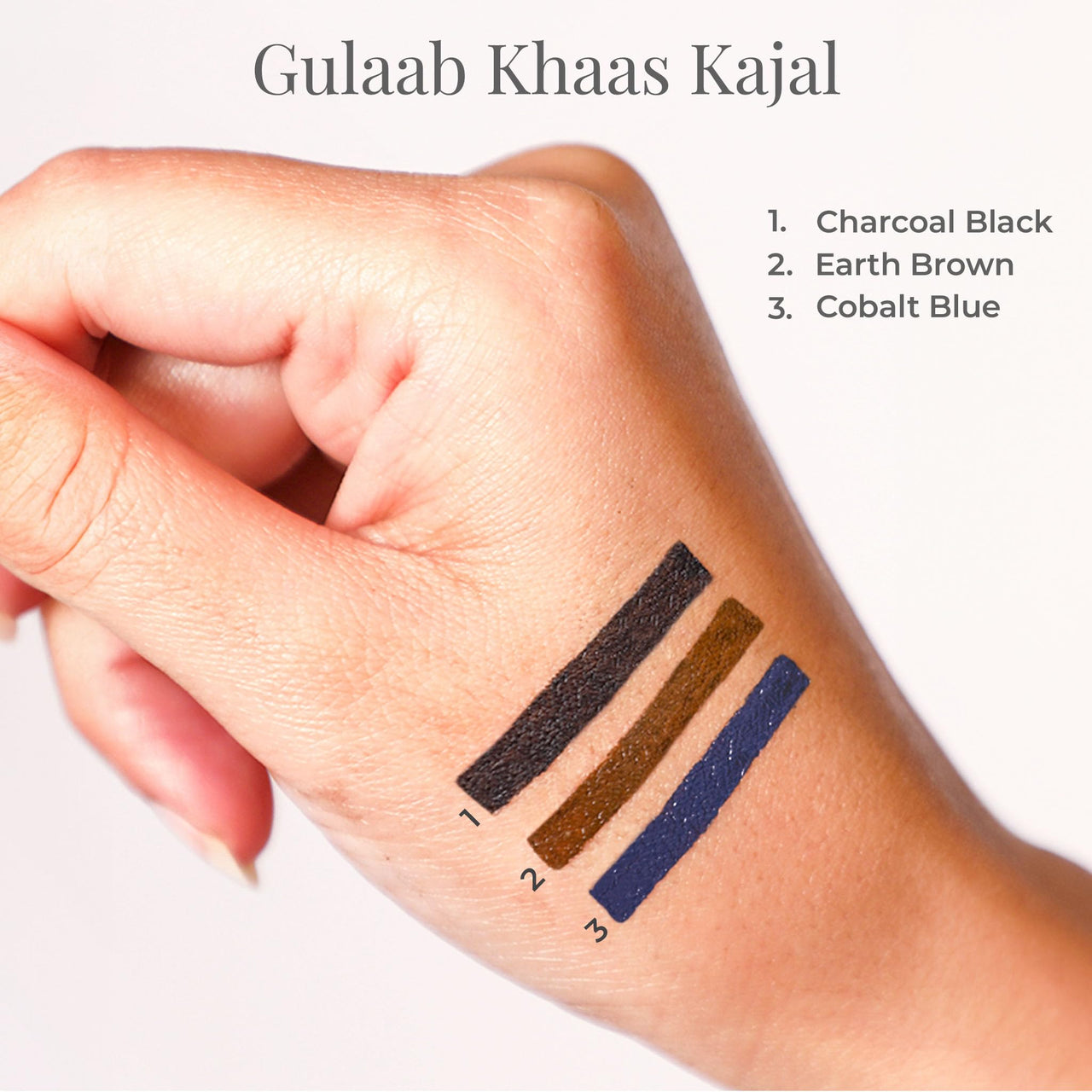 Forest Essentials Earth Brown Gulaab Khaas Kajal Pencil, Matte Finish (0.3G)