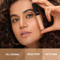 Swiss Beauty Liquid Light Weight Concealer With Full Coverage |Easily Blendable Concealer For Face Makeup With Matte Finish | Shade- Clair Moyen, 6g
