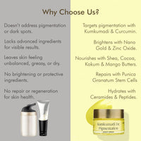 VEDICDERM Kumkumadi De-Pigmentation Night Cream 50g | Goodness of Saffron & Ceramides | Reduces Pigmentation, Dark Spots & Melasma | Evens Skin Tone & Enhances Radiance | Sulfate & Paraben Free