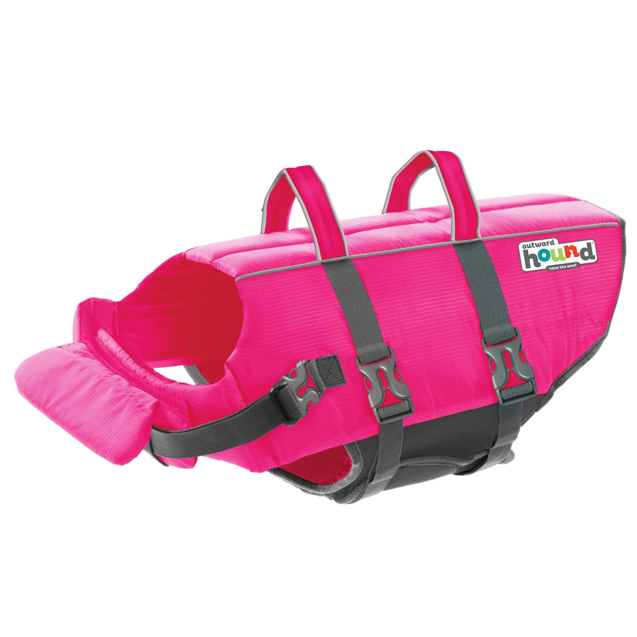 Outward Hound Granby Splash Pink Dog Life Jacket, Large Granby (Flotation) Large (Chest Girth: 28"-32")