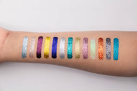 TS COSMETICS Pro Glitter Eyeshadow Palette – Blueland | Pressed Glitter, Shimmer & Matte Finishes | Highly Pigmented, Long-Lasting Eye Makeup