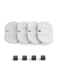 4 Packs Replacement Filters for Capsule Cat Water Fountain PLWF002, 2 Months Set of Replacement Filters for Ultra Quiet Pet Water Fountain 4 Pack Replacement Filters