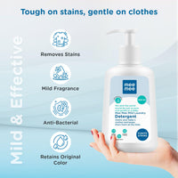 Mee Mee Baby Liquid Detergent 500 ml | Ph balanced, Free from Harsh Chemicals, Safe for mother's hands & baby's skin | Anti-Bacterial, Removes Stains & Odor with One Drop, Hypoallergenic