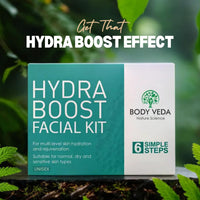 BODYVEDA NATURE SCIENCE Body Veda Hydra Boost Facial Kit - 6 Step Hydration And Rejuvenation System For Normal, Dry, And Sensitive Skin Types, For Women & Men