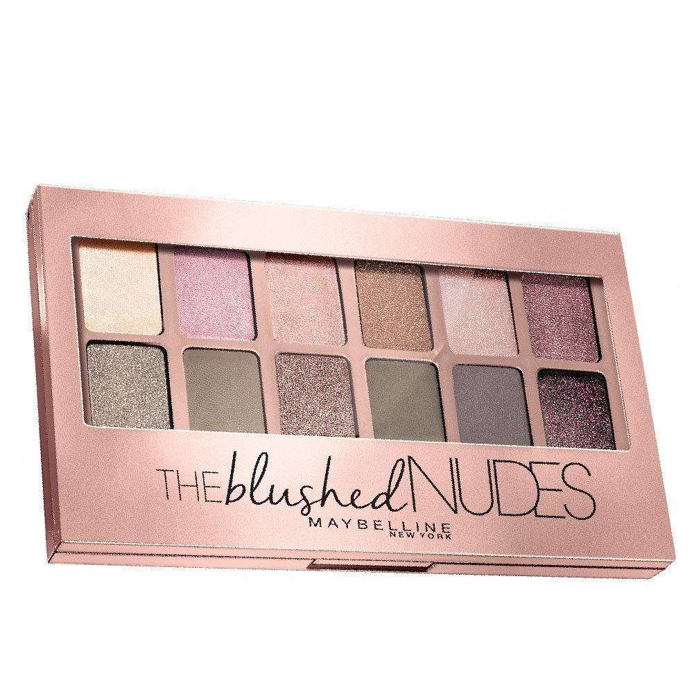 Maybelline New York The Blushed Nudes Palette Eyeshadow, 9G And Maybelline New York Fit Me Matte+Poreless Liquid Foundation Tube, 128 Warm Nude, 18Ml